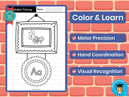 Alphabet Coloring Worksheets A–Z | Letter of the Day Activity