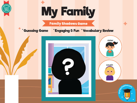 Guess the Family Member Shadows | Silhouette ESL Game