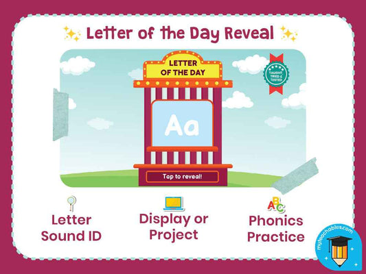Letter of the Day Reveal | Upper & Lowercase Bundle A–Z